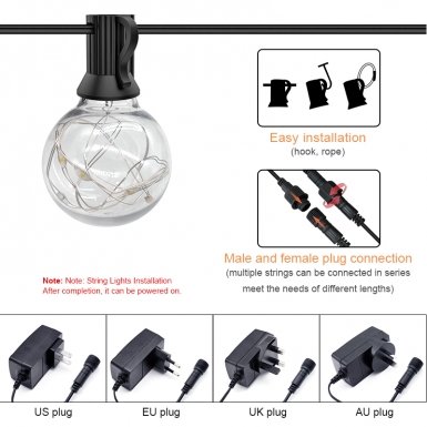 LED户外灯 - HCP081  G40暖光铜线灯串